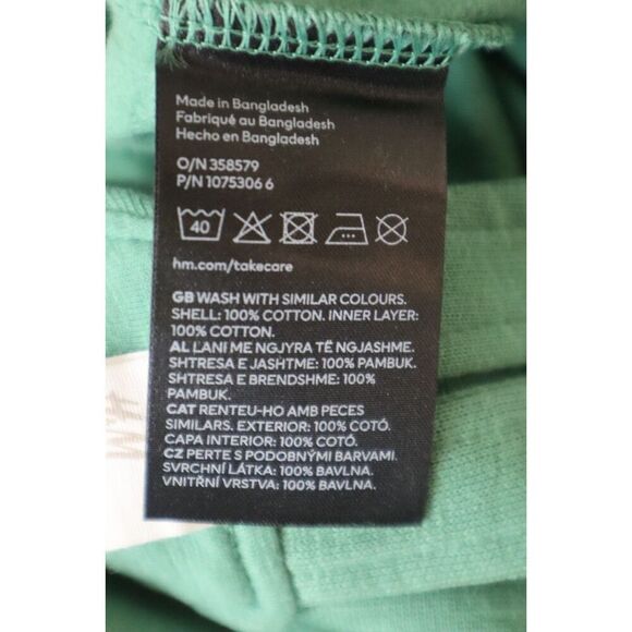 H&M Baby Boy Sz 9M (6-9M) Bright Blue/Green 2-Pack Cotton, French Terry Overalls - Picture 6 of 12